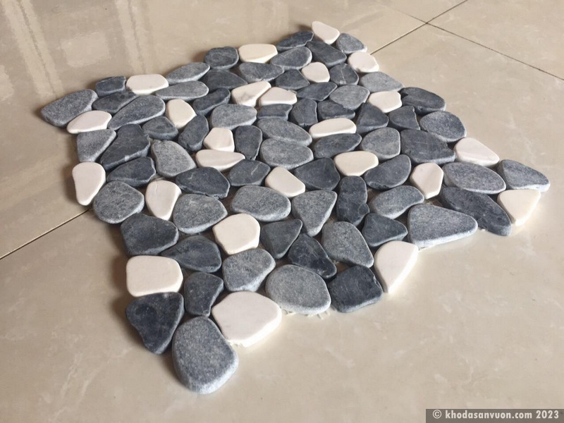 Đá mosaic dạng sỏi cuội dẹt Đá mosaic dạng sỏi cuội dẹt