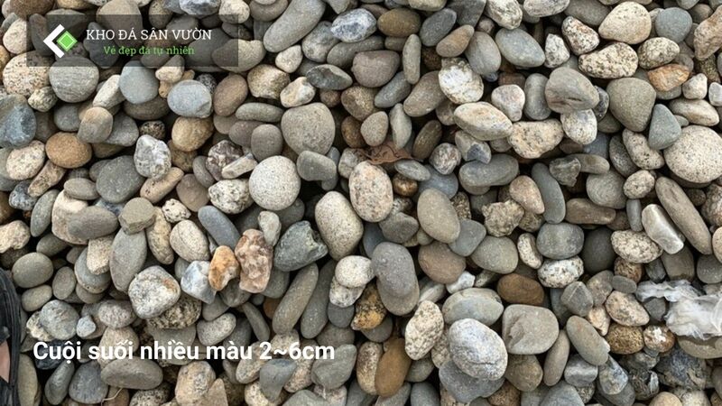 Cuội suối nhiều màu Cuội suối nhiều màu
